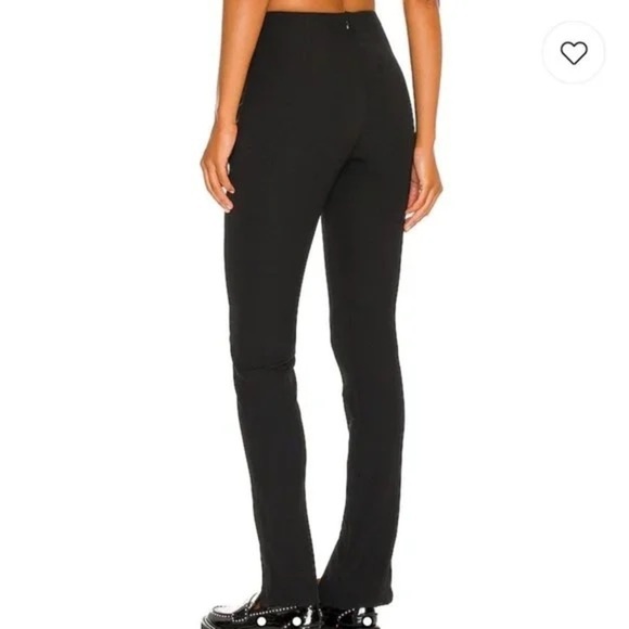 New with Tags Revolve More To Come Jenny Slit Front Pants Black Size Large - Picture 8 of 9